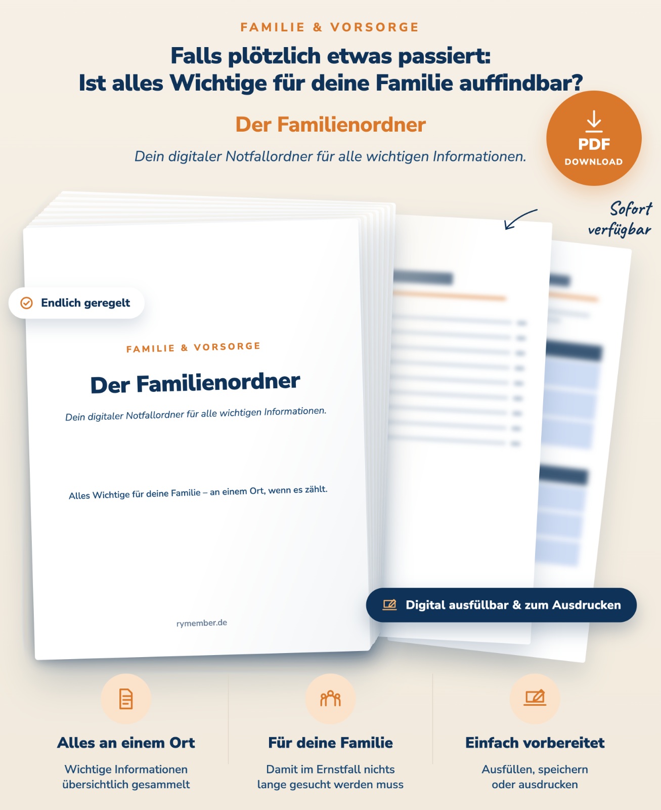 Der Familienordner – Produktvorschau